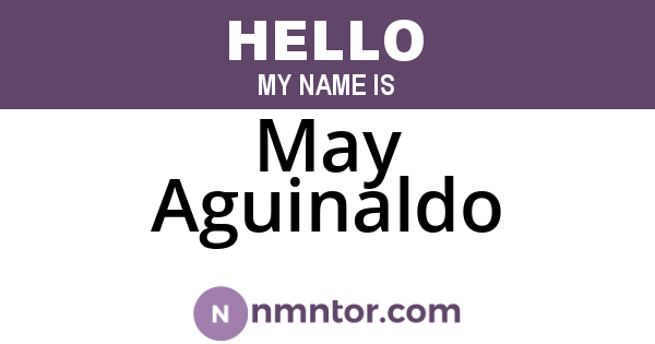 May Aguinaldo