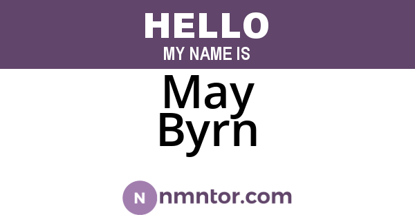 May Byrn