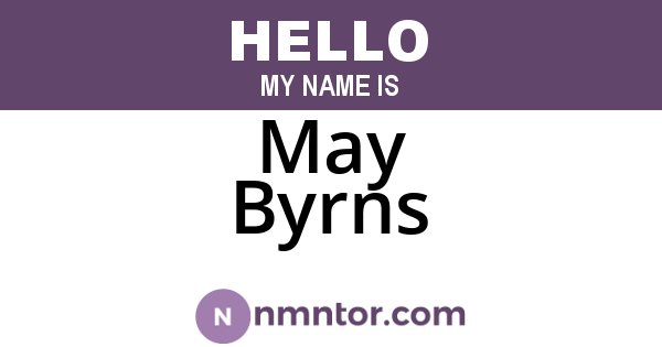 May Byrns