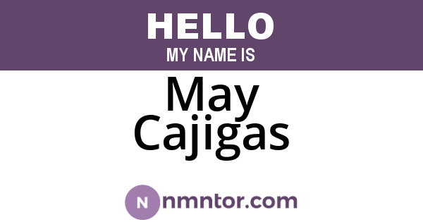 May Cajigas