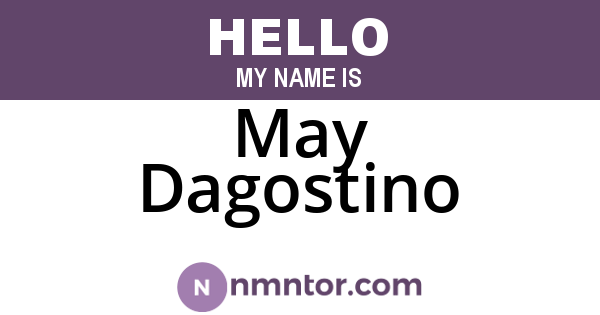 May Dagostino