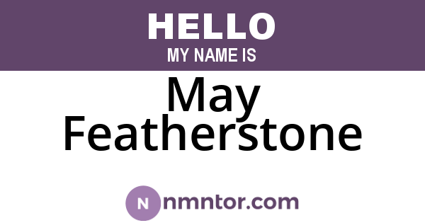 May Featherstone