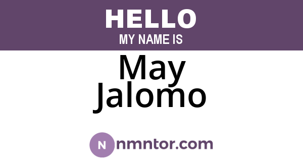 May Jalomo