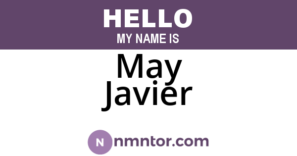 May Javier