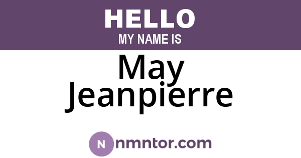 May Jeanpierre