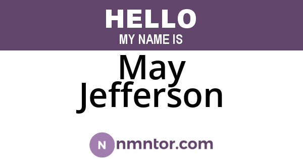 May Jefferson