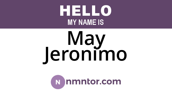 May Jeronimo