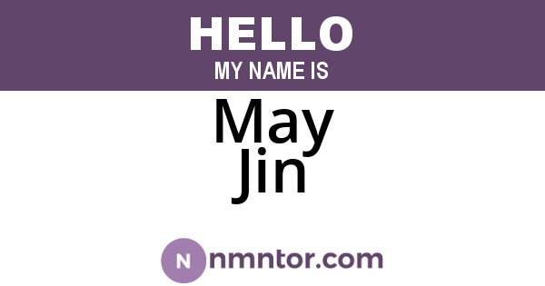 May Jin