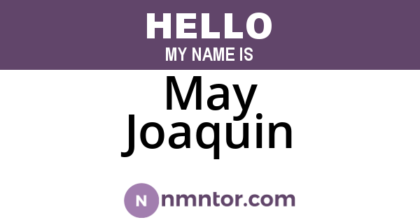 May Joaquin