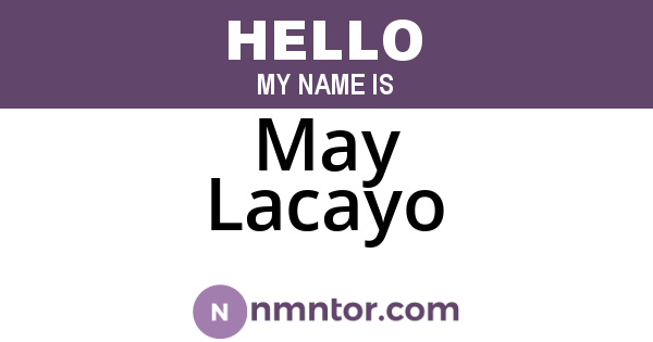 May Lacayo