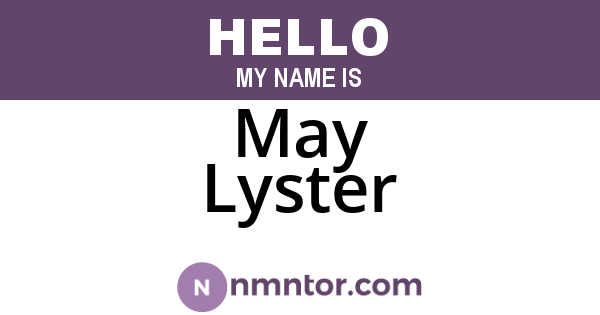 May Lyster