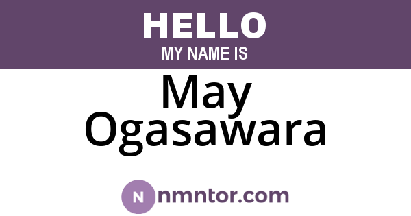 May Ogasawara