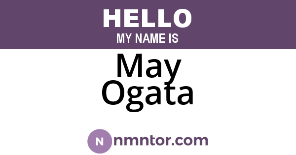 May Ogata