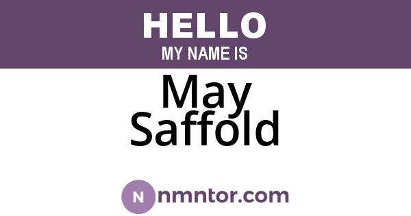 May Saffold