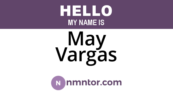 May Vargas