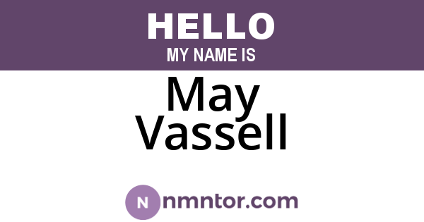 May Vassell