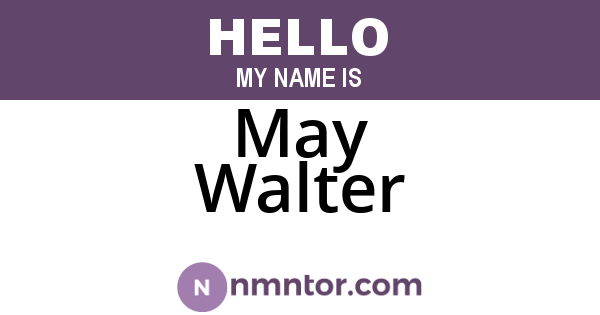 May Walter