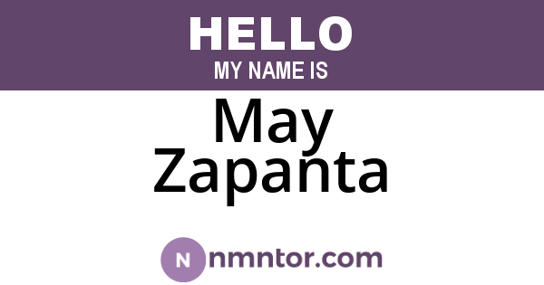 May Zapanta