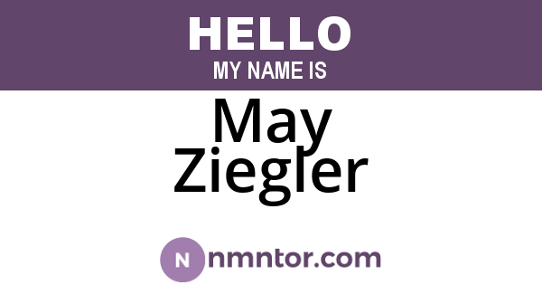 May Ziegler