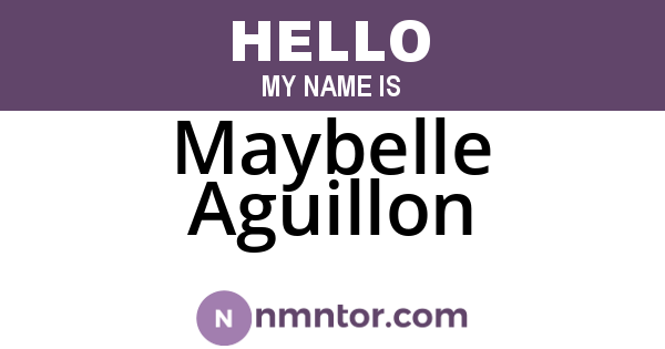 Maybelle Aguillon