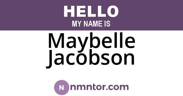 Maybelle Jacobson