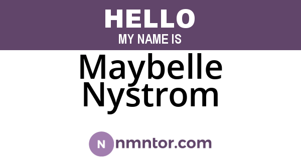 Maybelle Nystrom