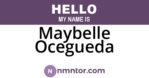 Maybelle Ocegueda