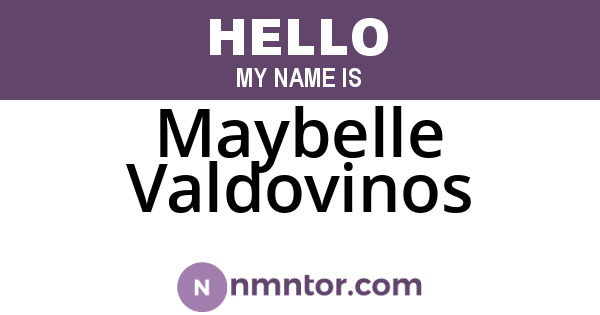 Maybelle Valdovinos