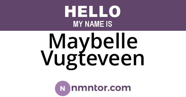 Maybelle Vugteveen