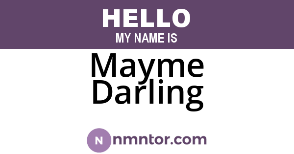 Mayme Darling