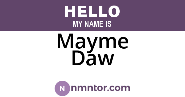 Mayme Daw