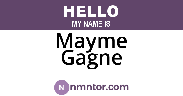 Mayme Gagne