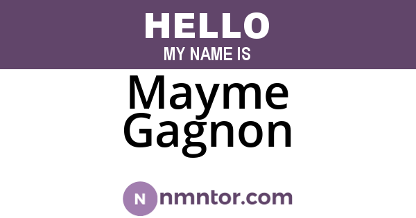 Mayme Gagnon