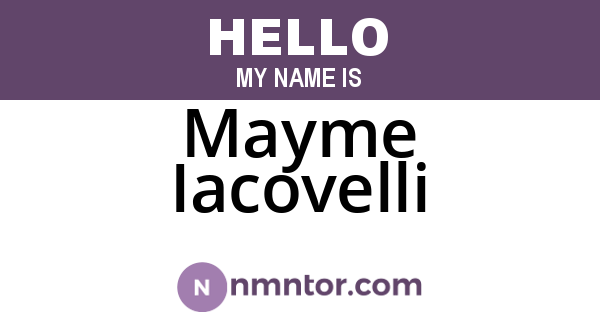 Mayme Iacovelli