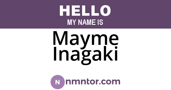 Mayme Inagaki