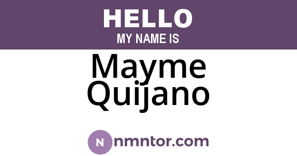 Mayme Quijano