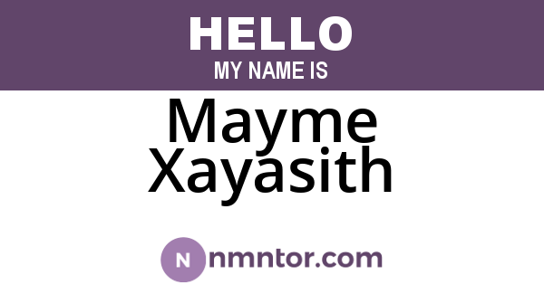 Mayme Xayasith