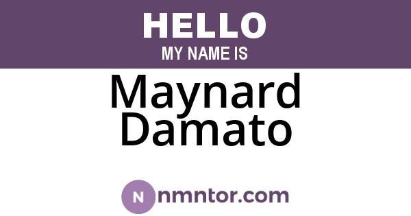 Maynard Damato