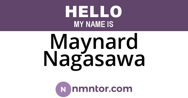 Maynard Nagasawa