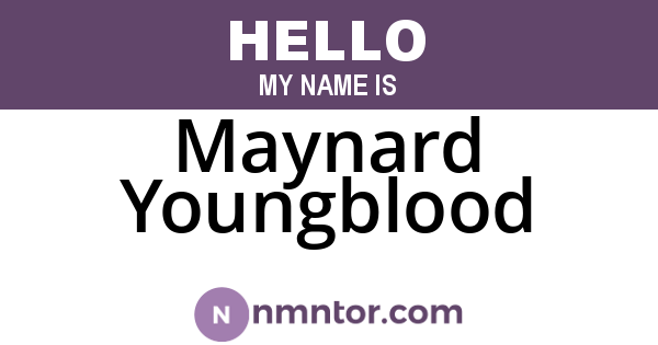 Maynard Youngblood