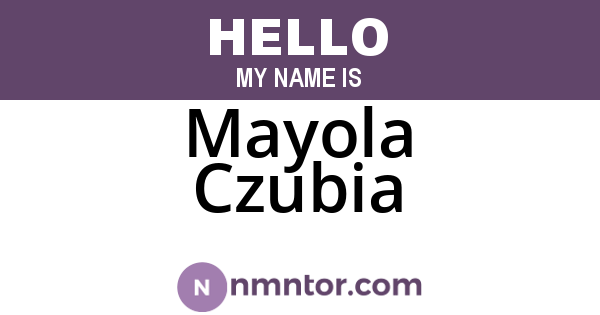 Mayola Czubia