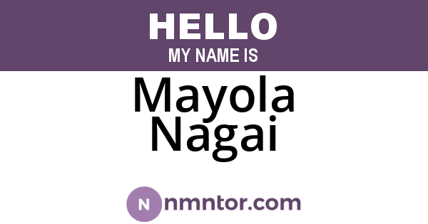 Mayola Nagai