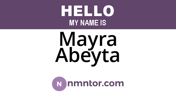 Mayra Abeyta