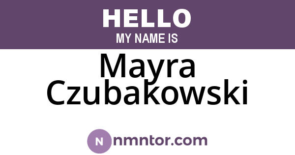 Mayra Czubakowski