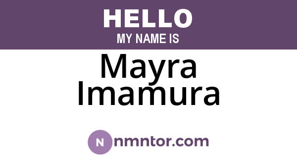 Mayra Imamura