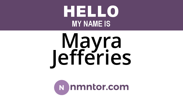 Mayra Jefferies