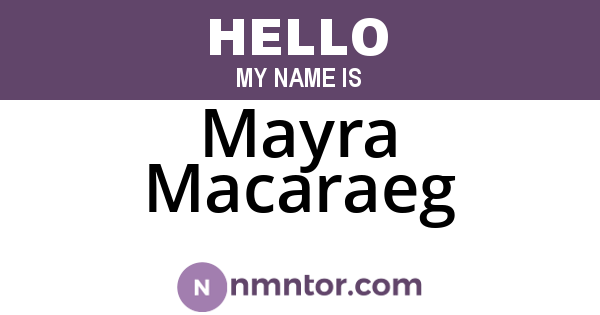 Mayra Macaraeg