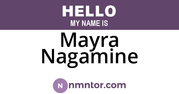 Mayra Nagamine