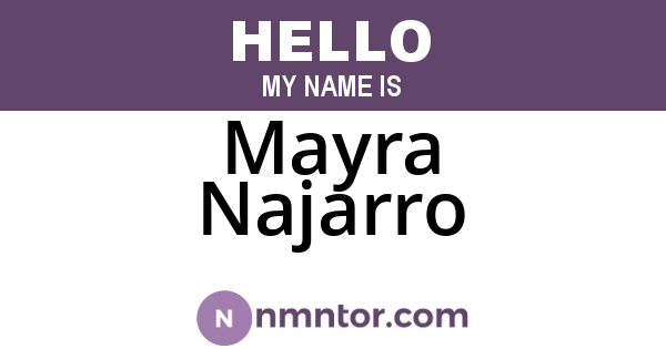Mayra Najarro