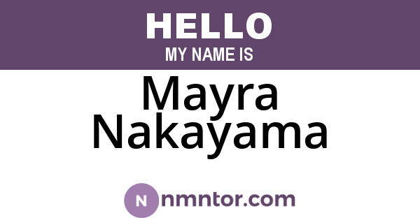 Mayra Nakayama